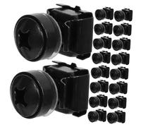 KONTONTY Écrous Cage M6 Et Vis à Crémaillère M6x16 Cm 50 Pcs pour Armoire Serveur Professionnel, Acier Noir Résistant, Fixation Rapide pour Rack Informatique Et Étagère De Serveur