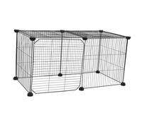 KONTONTY Enclos Extérieur pour Poules Canards et Chiens Capacité pour Jardin et Animalerie