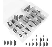 KONTONTY Ensemble d'Assortiment de Clés Woodruff 135Pcs Clés en Acier au Carbone M2-M10 pour Applications Mécaniques Kit d'Assortiment Complet
