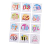 KONTONTY Ensemble Dautocollants Mensuels pour Bébé Panneau Dannonce De Naissance pour Photos De Bébé Cartes Mile Décalcomanie Décorative pour Bébé