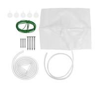 KONTONTY Ensemble De 2 Kit de Drainage des Fuites de Plafond Bac à Eau | Plastique, Bord Étanche et Entonnoir Intégré, Solution Temporaire pour Dalles, Béton, Zones Publiques