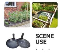 KONTONTY Ensemble De 2 Outils pour Creuser Et Tamiser Le Pelle À Litière en Métal avec Trous Louche en Fer Pelle À Tamiser en Métal Argenté