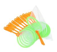 KONTONTY Épuisette pour Garçon et Filles en Plastique et Maille, Facile à Utiliser pour Attraper Insectes et Petits Poissons en Extérieur, Kit Éducatif de 12 Pièces pour Couleur Aléatoire