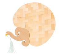 KONTONTY Éventail à Main Tissé en Bambou Naturel, Ventilateur Portatif Léger Diy, Activité Créative pour Garçon et Filles et Adultes, Décor Estival Traditionnel Chinois,