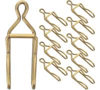 KONTONTY Fermoirs Métalliques pour Chaîne de Montre de Poche, Clips en Fer Couleur Bronze Antique, Lot de 50 Pièces, Accessoires DIY Polyvalents pour Bijoux et Chaînes de Poche