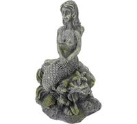 KONTONTY Figure de Sirène Décoration Simple en Résine, pour Aquarium | Ornement Aquatique Créatif, Usage Maison et Bac, Style Unique, Petite Sculpture Décorative