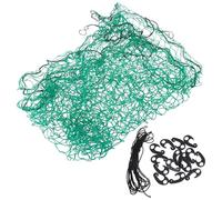 KONTONTY Filet de Camion de Benne Extensible en Nylon avec Crochets Verts | Stabilisation de Charge, Sangles Élastiques, pour Remorques et Transports Routiers, Usage Agricole