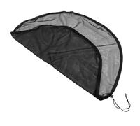 KONTONTY Filet De Protection pour Seau De Pluie Noir, Couverture en Maille Fine Anti-Insectes pour Baril D’Eau Extérieur, Protection Feuilles Et Impuretés, Usage Jardin Et Arrosage