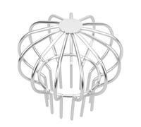 KONTONTY Filtre de Drain de Sol en Inox 304 Crépine Anti-Blocage pour Tuyau Ø75 MM Filet Filtrant Extérieur pour Gouttières et Récupération D’Eau de Pluie Protection Débris et Feuilles