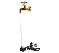 KONTONTY Fontaine à Eau Extérieure Bec Verseur Invisible pour Jardin, Kit Pompe 3w à LED, Robinet Flottant Décoratif Léger Et Portable, Installation DIY pour Décoration De Cour