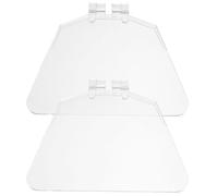 KONTONTY Garde De Sécurité pour Banc en Plastique Transparent Protecteur d'oeil De Banc 2 Pièces 3.94 X 3.15 X 0.04 in pour Meuleuse d'angle Installation Facile