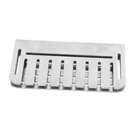 KONTONTY Graisser Le Rabat De La Porte Déflecteur De Barbecue Filtre à Aliments Pour Gril Bloqueur D'égouttement Pour Gril Filtre à Graisse Pour Barbecue Silver Acier Inoxydable