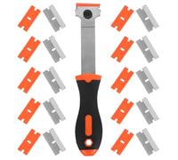 KONTONTY Grattoir Multi-usage Avec Long Manche Ergonomique Set Pour Nettoyage Cuisine Peinture Peint Sols Vitres Et Carrelage Outil Professionnel Anti-graisse Et Résidus Tenaces