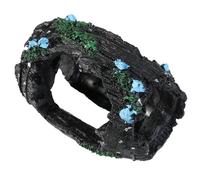 KONTONTY Grotte D’Aquarium en Résine, Abri Sûr pour Poissons et Crevettes | Décor pour Aquarium D’eau Salée, Matière Insoluble, Ne Se Décolore Pas, Refuge Discret pour Bac