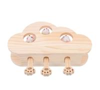 KONTONTY Interactif Développant Instincts Naturels pour Chat en Bois de Proie Boîte à Frapper pour Renforcer la Relation et Stimuler Le Jeu du Chat
