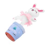 KONTONTY Jouet en Peluche Interactif Musical Lapin De Pâques Poupée Dansante Et Chantante Jouet pour Bébés Animal en Peluche Fonctionne avec des Piles