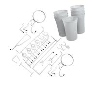 KONTONTY Kit de Crochets pour Panneaux Perforés Organisateur Outils pour Garage et Atelier Accessoires de Rangement Pratiques pour Organisation des de Travail Création