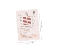 KONTONTY Kit Divination I Ching avec Cartes Hexagrammes et Feng Shui Jeu Éducatif Chinois pour Richesse et Décoration