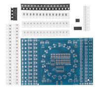 KONTONTY Kit Soudure Électronique avec Planche Entraînement Pcb pour Apprentissage Soudure Smd Trousse Pratique pour Étudiants et Ingénieurs Électronique