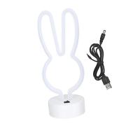 KONTONTY Lampe De Nuit Led Forme De Lapin Veilleuse Tactile Décorative Pour Fête Et Ambiance Pour Chambre Événements Festifs