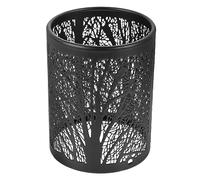 KONTONTY Lampe de Table Abat Jour Noir Petit pour Lampe de Chevet Style Arbre Creux et Facile à Installer Polyvalent pour et Bougie