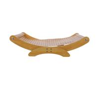 KONTONTY Lit-Fauteuil-Chat en Bois Massif et Sisal pour Intérieur | Structure Courbe Surélevée, Style Contemporain, Protège Vos Canapés, Convient aux Chats Adultes et Multiples