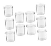 KONTONTY Lot de 10 Boîtes à Bestioles Loupe Intégrée, Plastique Transparent, Taille Adaptée Petits Insectes, Cage d'alimentation Ventilée, pour Garçon et Filles et Observation Scientifique