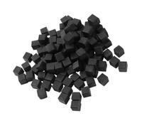 KONTONTY Lot de 100 Cales de Nivellement Carrées en Plastique Noir Tampons de Support Solides pour Carrelage en Céramique Coussinets Isolants Multifonctions pour Pose Rapide et Séchage