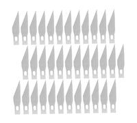 KONTONTY Lot de 100 Lames de Gravure en Acier Argenté pour Outils de Coupe Artisanale, Usage Quotidien et DIY, pour Travaux Créatifs et Modélisme