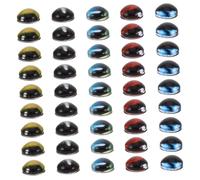 KONTONTY Lot de 100 Yeux Autocollants en Verre pour Sculptures Yeux Demi-Ronds pour L'Artisanat Sculpture pour Jouets De 6 Mm