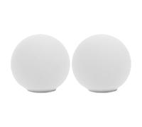 KONTONTY Lot de 2 Abat-jour Sphériques en Verre Laitonné 80 Mm, Cache-lumière Rond pour Ampoule G9, Abat-jour de Lustre Blanc Mat, Globe de Remplacement pour Plafonnier Intérieur