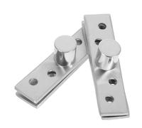 KONTONTY Lot de 2 Charnières Invisibles en Acier Inoxydable Pivot Central Caché 360° Rotation Charnières de Porte Pivotantes Petites pour Meubles Montage Invisible Adaptées aux