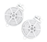 KONTONTY Lot De 2 Cravates De Jardin Blanches 50m, Câble Métallique Flexible pour Attacher Plantes, Arbustes Et Vignes, Fixation Solide Et Polyvalente pour Culture De Bonsaï Et Jardinage