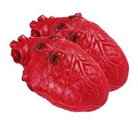KONTONTY Lot De 2 Décorations De Cœur Sanglant en Forme Dorgane Humain Artificiel Accessoires De Fête Dhalloween