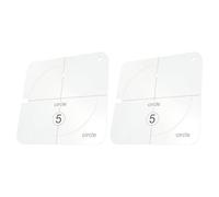 KONTONTY Lot de 2 Gabarits Matelassés Transparents pour Quilting, Modèles DIY pour Patchwork, Règle de Couture Précise en Plastique Rigide, Outils Adaptés au Matelassage la