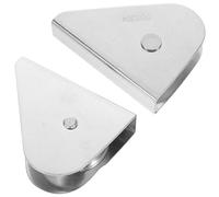 KONTONTY Lot De 2 Poulies De Mât De Drapeau en Acier Inoxydable Poulie De Levage Robuste Accessoires pour Mât De Drapeau Poulie À Une Gorge