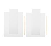 KONTONTY Lot De 2 Set De Chaises De Réalisateur Pliantes en Toile Naturelle Siège De Remplacement Confortable Toile Robuste Design Minimaliste Jardin Camping