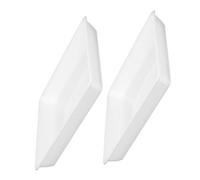 KONTONTY Lot De 2 Soucoupes en Plastique pour Plantes : Bac Récupérateur d'eau Carré De 32,7 cm, Base pour Plantes en Pot pour Balcon, Jardin, Convient Aux Bonsaïs, Plantes Succulentes