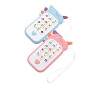 KONTONTY Lot De 2 Téléphones pour Enfants : Jouets Amusants avec Musique pour Tout-Petits, Nourrissons, Garçons Ou Filles, De Noël, d'anniversaire