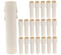 KONTONTY Lot De 20 Cache-douille Pour Lampe À Bougie Supports De Douille Pour Lustre Pièces De Lustre