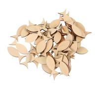 KONTONTY Lot De 200 Pièces De Décorations En Bois Pour Poissons Et Océans Ornements En Bois Brut Peinture Décorative