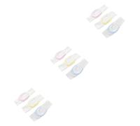 KONTONTY Lot De 3 Bandes Élastiques Pour Couches Réutilisables Pratiques En Coton Doux Avec Attaches Fixes Jaunes 3 Pièces X 3