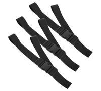 KONTONTY Lot De 3 Sangles De Sécurité Réglables Pour Chaise Haute Bébé, Harnais En Nylon 3,8 Cm x 1,6 M, Protection Repas Bébé Maison Et Voyage, Harnais Garçon Et Filles Pratique Et Sécurisant