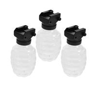 KONTONTY Lot de 3 Sets de Flacons Transparents pour en Mousse Bouteilles Ananas avec Adaptateur 02 Plastique Résistant Compactes et Légères Accessoires de Remplissage pour Jeux de