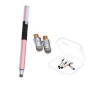 KONTONTY Lot De 5 Stylets Capacitifs À Double Extrémité avec Pointe en Métal pour Appareils À Écran Tactile Smartphone Or Rose