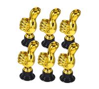 KONTONTY Lot De 6 Trophées En Plastique Multi-scènes, Petites Coupes Dorées Pour Cérémonies De Remise De Prix, Événements Sportifs Et Décorations De Fêtes