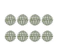 KONTONTY Lot de 8 Supports pour Boules de Fleurs artificielles - Support de 10 cm pour compositions - Cadre en Forme de Boule Verte Artificielle pour centres de Table et décorations de Mariage