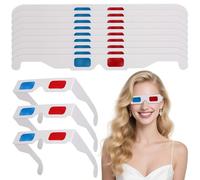 KONTONTY Lunettes 3D en Papier Jetables pour Cinéma, Pack de 100 Pièces Légères Offrant Une Expérience Visuelle Spectaculaire et Portable pour Adultes et Garçon et Filles