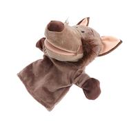 KONTONTY Marionnette à Main Loup Peluche Jouet Interactif pour Garçon Fille pour Raconter des Histoires Et Jeux De Rôle Éveille Les Compétences Émotionnelles Et Motrices