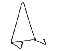 KONTONTY Métal Présentoir Porte-assiettes Mural Support Décoratif, Noir | Finition Lisse et Bords Arrondis, Maintien Stable pour Œuvres et Albums, Style Vintage Élégant